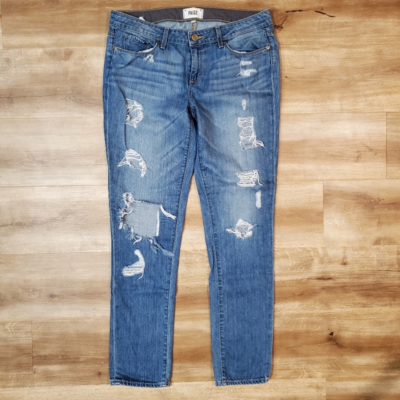 PAIGE Denim - PAIGE Jimmy Jimmy Skinny Distressed Jeans